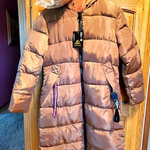 Full length puffed coat